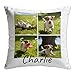 TICBIK Kissen Personalisiert mit Foto Bedrucken Lassen, Kissenbezug Personalisiert mit Bild Namen, Personalisierte Geschenke Haustier Kissen f&uuml;r Fotogeschenke Freund