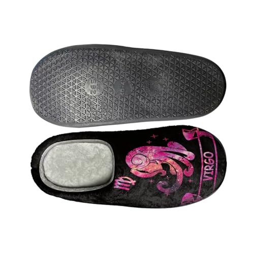 Howilath Unisex Flannel Slippers, Cartoon Trippy Animals Pattern Warm Breathable Anti-skid Fleece Slippers for Indoor3