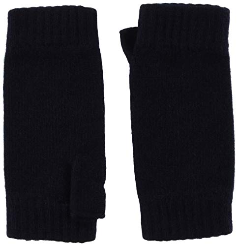 [ジョンストンズ]"HAD3215 GLOVE" カシミヤ フィンガーレス グローブ メンズ F ネイビー