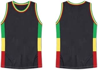 Amazon.com: Rasta Style Jamaica Basketball Jersey Any Player or Number
