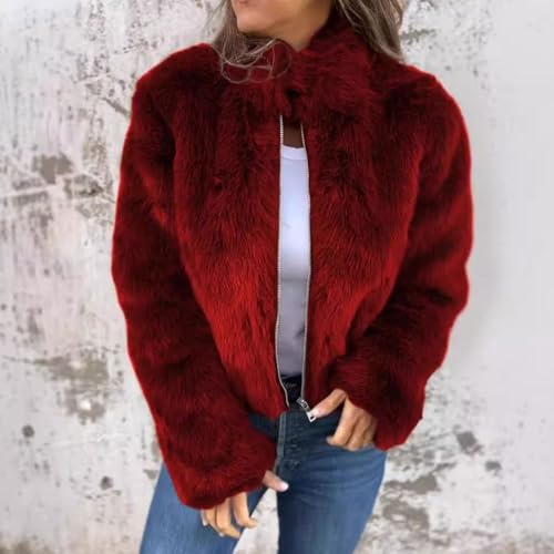 Women Jacket Outfit for Women Thermal Fuzzy Basic Winter Fall 2025 Trendy Y2K2
