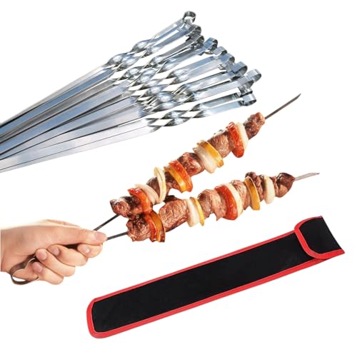 Profi BBQ Edelstahl Grillspieße, Extra Breit: 1 cm, Extra Stark 2 mm Dicke (20 St, 50cm) Fleischspieße, Schaschlikspieße, Mangal, Schampura, Spieße, Skewers, Schaschlik, Kebap, Spiesse, Grillspiesse Profi BBQ Edelstahl Grillspieße, Extra Breit: 1 cm, Extra Stark 2 mm Dicke (20 St, 50cm) Fleischspieße, Schaschlikspieße, Mangal, Schampura, Spieße, Skewers, Schaschlik, Kebap, Spiesse, Grillspiesse