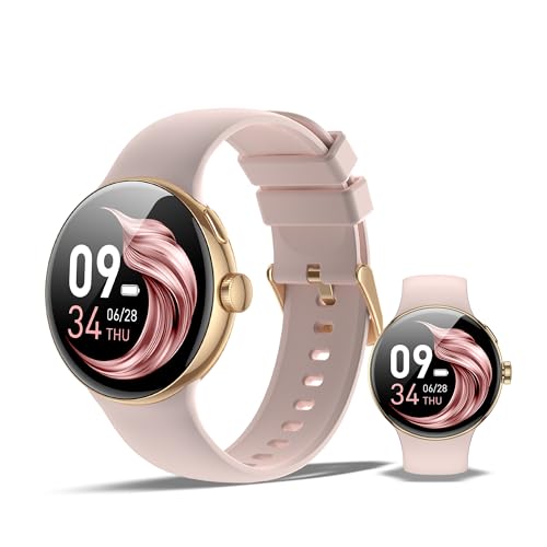 SmartWatch XINJI N2 mit Bluetooth, AMOLED Touchpanel, Puls-/HRV-/Blutsauerstoff-Messung, Schlafmonitor, Musikspeicher, Kalorien-/Schrittzähler, Benachrichtigungsfunktion, App, 3ATM Wasserdicht, gold SmartWatch XINJI N2 mit Bluetooth, AMOLED Touchpanel, Puls-/HRV-/Blutsauerstoff-Messung, Schlafmonitor, Musikspeicher, Kalorien-/Schrittzähler, Benachrichtigungsfunktion, App, 3ATM Wasserdicht, gold