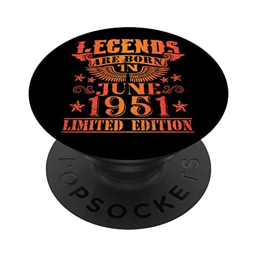 Cumpleaños Junio 1951 Edición Limitada Regalo Legend June PopSockets PopGrip Intercambiable
