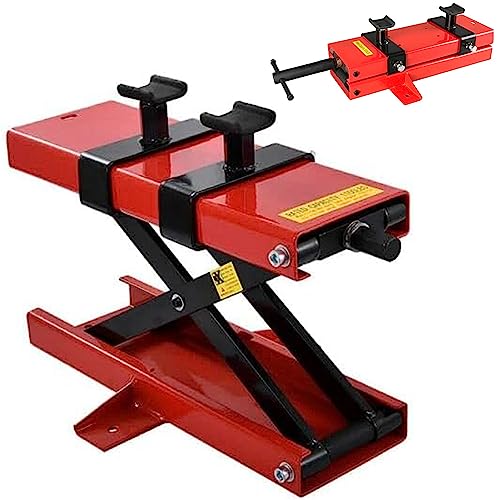 Cric a forbice per moto, supporti per sollevatore idraulico per moto da 1100 libbre, sollevatore per moto ispessito, altezza 3,7-15,7 regolabile