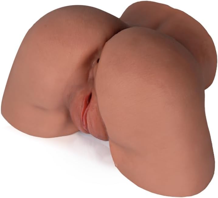 Image of BIG SHOCKED Pocket Pussy Male Masturbator Sex Dolls - 6.6LB Male Sex Toys Brown Sex Doll Portable Realistic Adult Toys 3D Lifelike Soft Butt Sex Doll with Realistic Vagina & Anal Light Stroker