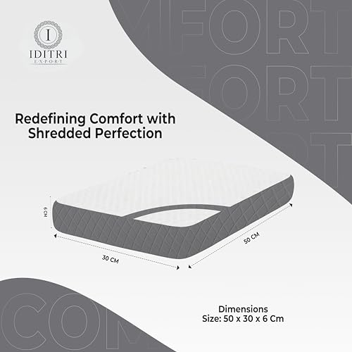 Image of Ergonomic Contour Pillow Set of 2, 50x30x6 cm Memory Foam Cervical Support for Neck Relief, Breathable White & Grey Jacquard Case, Orthopedic Bedding for Stiff Shoulders