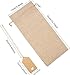 Keniot Burlap Wine Bags Wine Gift Bags with Drawstrings, Single Reusable Wine Bottle Covers with Ropes and Tags (10 Pcs)