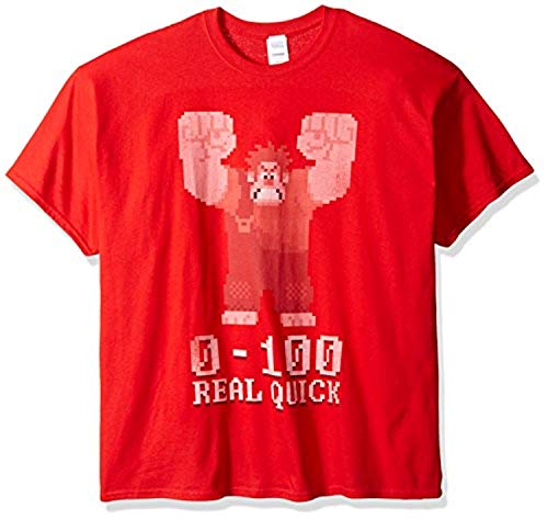 Disney Men's Wreck It Ralph 0-100 Real Quick T-Shirt