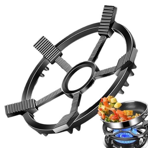 Posavasos para quemador de estufa – Posavasos de hierro fundido, tapa de estufa antideslizante, soporte de anillo reductor de soporte de cacerola, anillo quemador para cocina