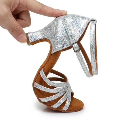 Image of MSMAX Women's Practice Ballroom Dancing Shoes Indoor Performance Latin Dance Shoes for Woman