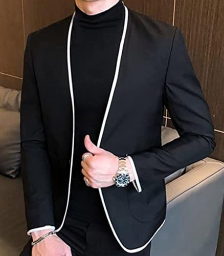 Men's Suit Blazer Single Breasted Button Homecoming Daily Casual Tuxedos Jacket3