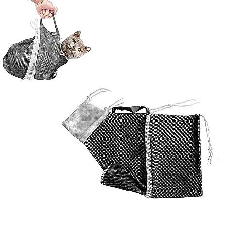 Marosynix-Cat-Bathing-Grooming-Bag-Anti-Bite-Anti-Scratch-Adjustable-Pet-Restraint-for-Bathing-Nail-Trimming-Medicine-Injection-Secure-Calming-with-Adjustable-Straps-Zippers