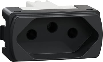 Módulo Miluz Schneider de tomada 2p+t 10a 250v 1m grafite s3b70341