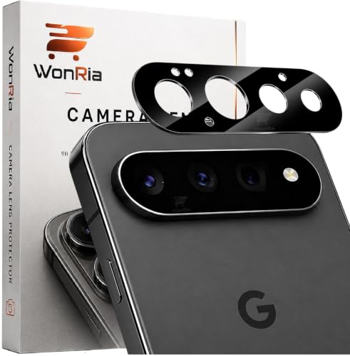 Image of WonRia Pack 1- Back Camera Glass Protector for Pixel 11 Pro 5G Camera Lens Protector | 9H Tempered Glass | Ultra HD | Ultra Slim - Black