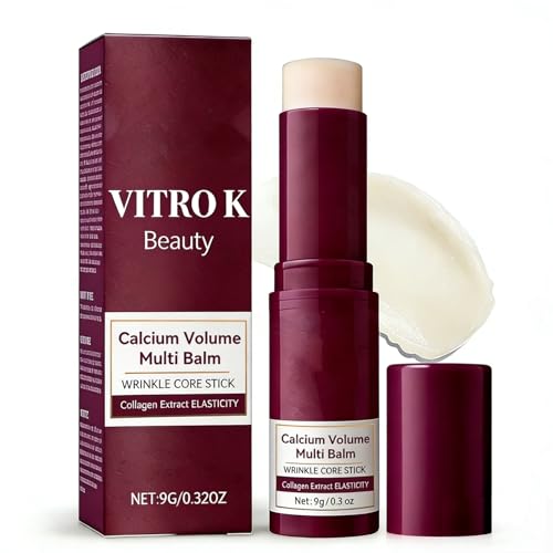 Vitro K Beauty Stick Beauty Calcium Balm Calcium Multi Balm Stick - Collagen Moisturizing Balms Stick for Face Eyes & Neck For All Skin Types (1PCS)