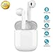 Auricolare Bluetooth Senza Fili, Cuffie Wireless Stereo 3D with IPX5 Impermeabile, Accoppiamento Automatico Per Chiamate Binaurali, Adatto Compatibile con iPhone/Android