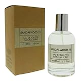 EGREEN MART Sandalwood 33 Perfume 3.3 oz (100 ml) Eau de Toilette Spray – Long Lasting Woody Sandalwood Unisex Fragrance – Warm Musk Cologne for Men & Women
