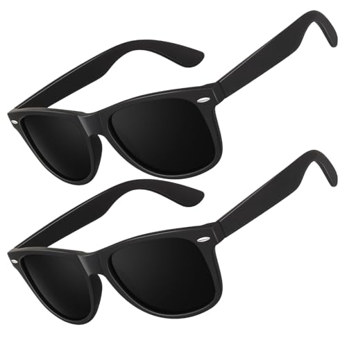 LINVO Sonnenbrille Herren Damen Polarisiert Retro Stil Rechteckig Vintage Klassisch Unisex UV400 Cat 3 CE