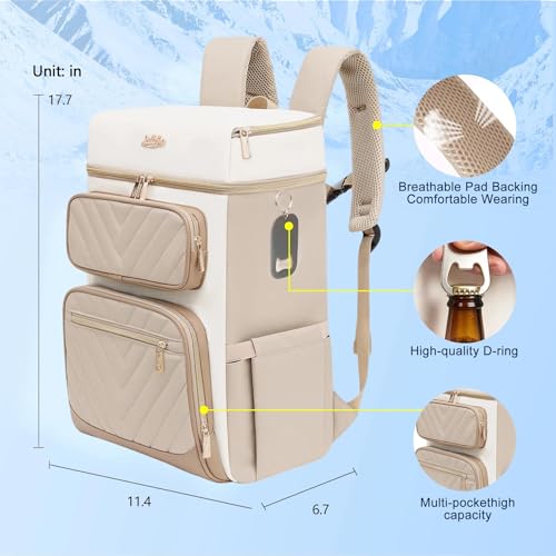 Image of Backpack Cooler Insulated Leakproof, Soft Cooler for Outdoor Camping Hiking