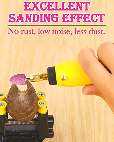 72 Pack Grinding Stone Set 1/8" Shank, Shitime Sanding Drill Bit For Rotary Tool Flap Wheel For Grinding, Polishing, Deburring Ferrous Metal(12/10/8/6/5/4Mm Bullet Shape) #TOP3