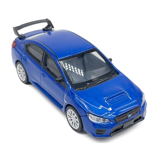 Modelo escala 1:43 2020 Impreza WRX STI azul miniatura 2
