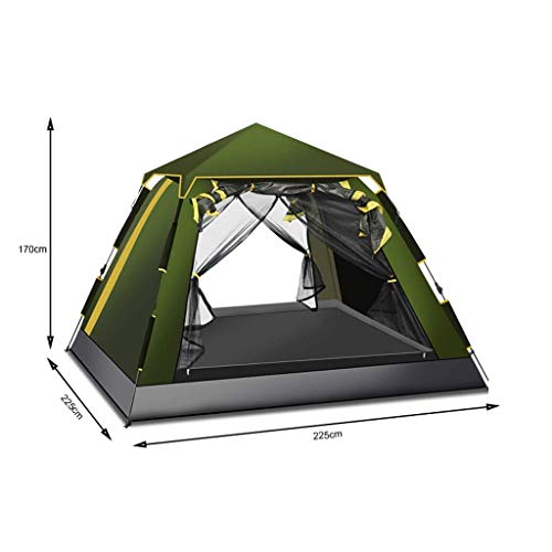 Tente camping Hwzp automatique double couche pour abri étanche rapide - 4