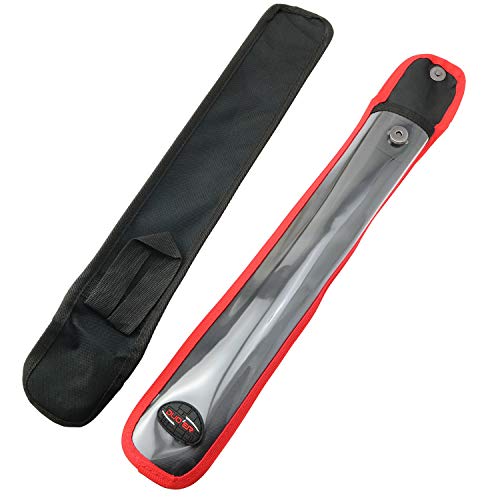 Longdex Drum Stick Bag Drumstick Case Cover Holder Drum Mallet Bag with Adjustable Shoulder Strap for 1 Pair of Drum Stick Red - Thumbnail 6