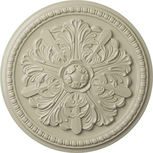 Ekena Millwork CM16SWCYFDecorative Ceiling Medallions Modeled After Original Historical Patterns & Designs, Clear Yellow