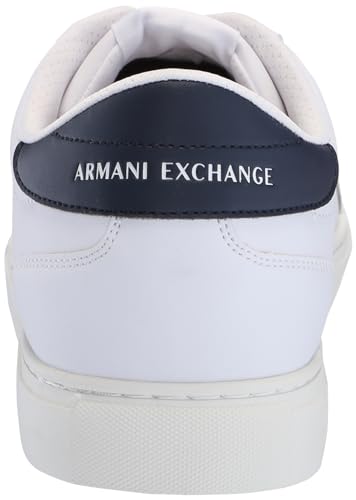 A｜X ARMANI EXCHANGE Men's Paris Low Top Suede Logo Court Sneaker3