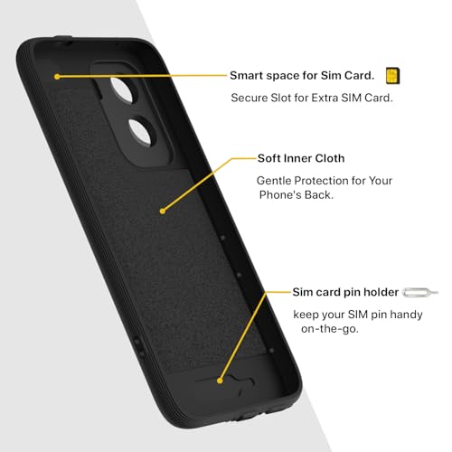 Image of Pikkme Back Cover for Vivo T5 Pro 5G Camera Protection 3D Hexa Cube Design Silicone Protective Bumper Case (Black)