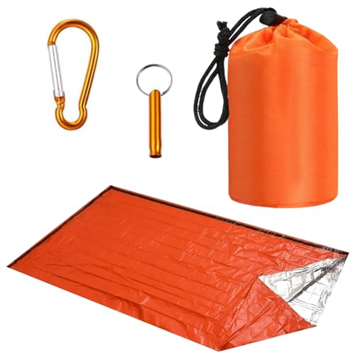 Emergency Sleeping Bag & Bivvy Sack – Compact Thermal Shelter for Camping, Hiking, Survival Kits & Emergency Preparedness