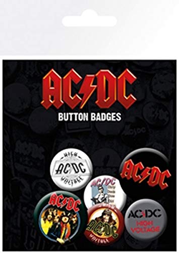 Sconosciuto GB Eye, AC/DC, Mix, Button-Set, Metall, Nc, Standard