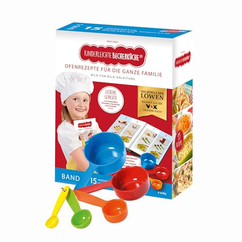 Kinderleichte Becherküche: Ofenrezepte (Band 5), inkl. 5-tlg. Messbecher-Set, Kochbuch für Kinder, Kinderleicht Kochen nach Bildern, Kochschule mit 15 herzhaften Rezepten