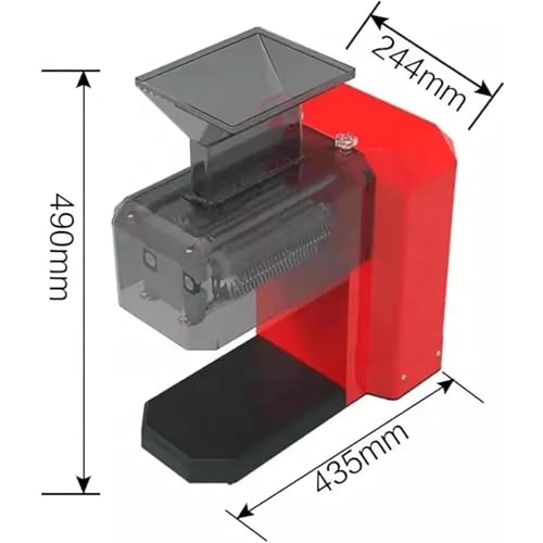 MYFTNP Ablandador De Carne Eléctrico De 600W, Ablandador De Carne De Acero Inoxidable, Grosor De Rebanada: 0-4 CM, Entrada De Alimentación: 19 * 16 Cm, Ablandador De Carne De Alta Eficiencia - imagen 6