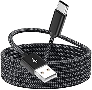 USB C Charger Cable 3M, Fast Charging USB C Cable 10ft PS5 Controller Long Type C cable, Nylon Braided USB Type C Cable Compatible with Samsung S21/ S20/ S10/ S9/ S8, Pixel, Huawei Mobile Cable,Black