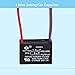 PODOY Ceiling Fan Capacitor 𝟏.𝟓𝐮𝐟+𝟑𝐮𝐟 for CBB61 1.5uf+3uf 3 Wire (Pack of 2)