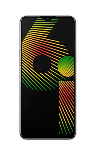 Realme 6I  Smartphone de 6.5, 4 GB RAM + 128 GB ROM, Procesador Helios G80, Cuádruple Cámara AI 48MP, Dual Sim, Color White Milk