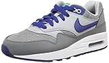 Nike Air Max 1 GS, Scarpe da Running Unisex Bambino, Cl Gry/DP RYL Bl-White-Wlf Gry, 38.5 EU
