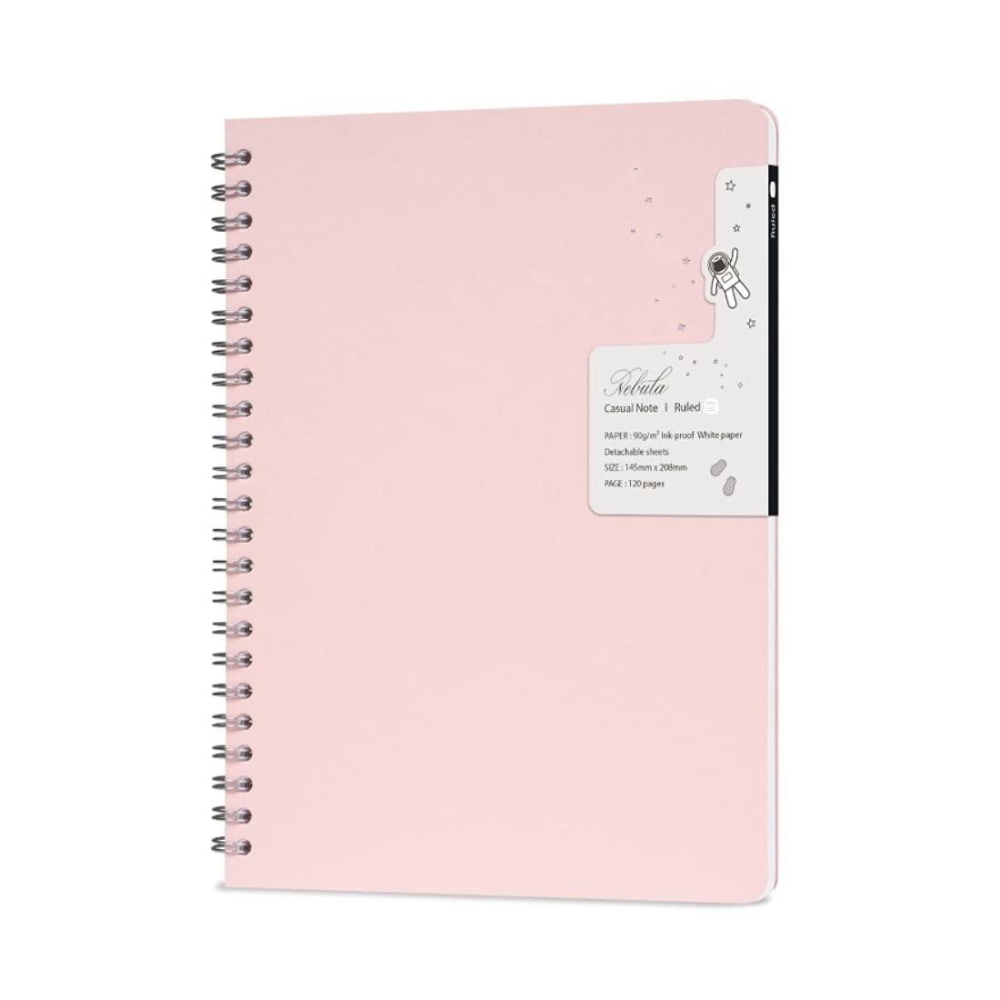 Nebula Note Casual Colorverse Rose layette carnet ligné anti-transparence