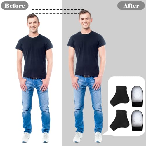 Image of 1 Pair Height Increase Max Socks Boosters, Black