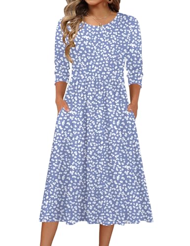 Zeagoo Cotton Summer Dresses for Women 2026 Flowy A Line