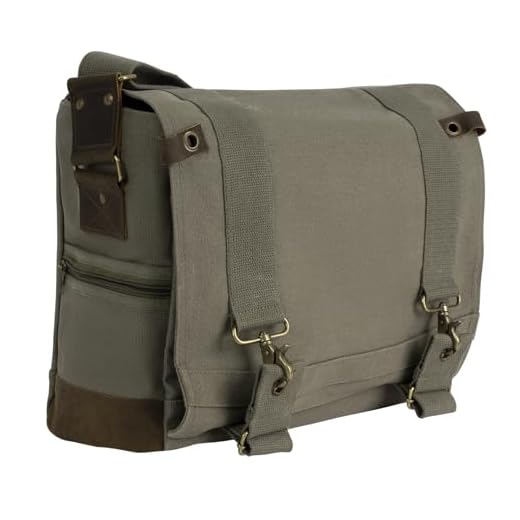 Rothco Vintage Canvas Pilot Messenger Bag