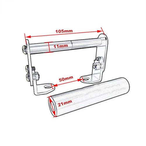 Support navigation moto NC750X rouge et support téléphone guidon - 2