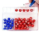 Lottoball-Maschine - Tragbarer manueller Wahlschalter für Lotterie-Spiele | Zahlen zeichnen und Glückszahlenauswahl Spielzeug für Super und pa