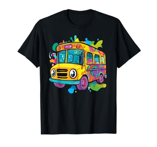 Colorful School Bus T-Shirt