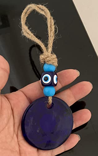 Blue Evil Eye Tree Of Life Design Wall Hanging Protective Ornament Amulet Housewarming Congratulation Birthday Gift-49 #TOP5