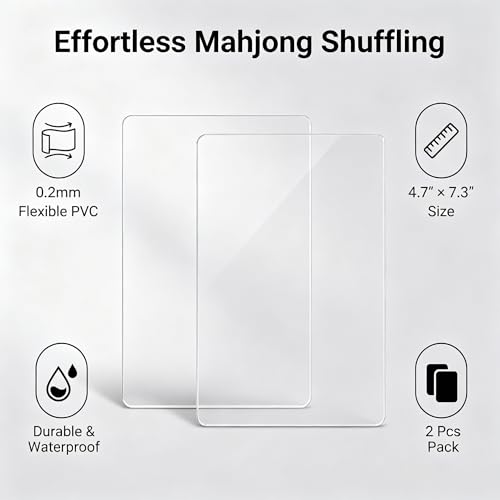 4 Pack Mahjong Shuffler Cards, Accesorio para Juego miniatura 3