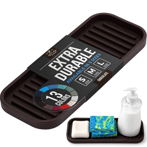 Zulay Kitchen Sponge Holder for Kitchen Sink Flexible Heavy-Duty Sink Caddy