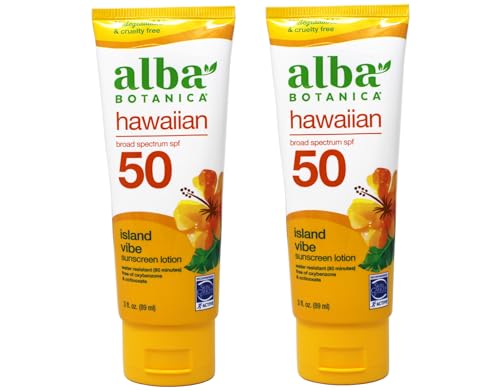 Alba Botanica Hawaiian, Protector solar de té verde SPF 45, 4 oz (Pack de 2)